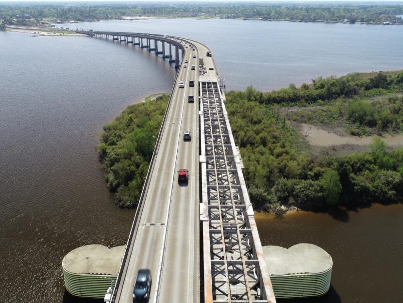 I-210 eastbound main span removed