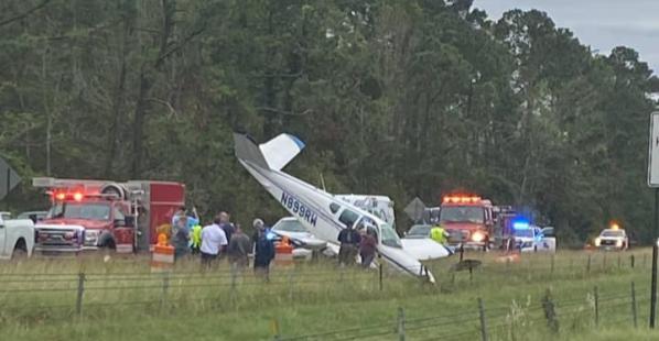 Plane Crash Involving Truck, I-12 Westbound in Louisiana Plane Crash Involving Truck, I-12 Westbound in Louisiana