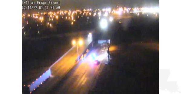 I-10 East in Lake Charles, Jackknifed 18-Wheeler I-10 East in Lake Charles, Jackknifed 18-Wheeler