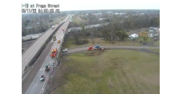 Crash on I-10 East Near US 90 Exitin Lake Charles, March 11, 2022