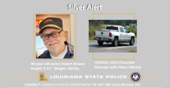 86-year-old James Hubert Breaux of Crowley, Louisiana, May 16, 2022