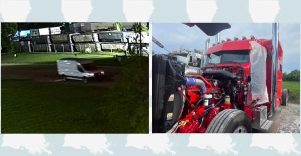 Baton Rouge, Louisiana, Truck Parts Theft, August 6, 2022