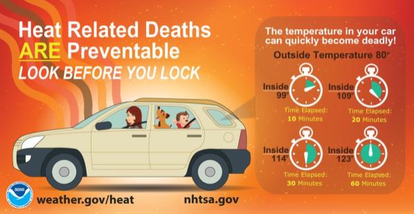Look Before You Lock to Prevent Heat Related Deaths