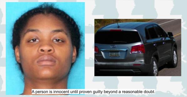 Ashley Marie Johnson-Washington of Louisiana, and 2012 Kia Sorento