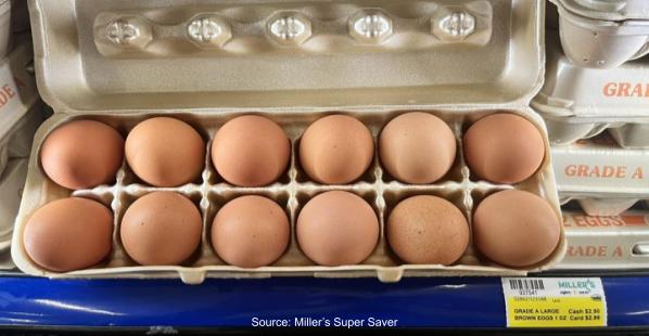Locally Owned Discount Store in Louisiana Advertises Low-Priced Eggs Among “Eggflation”