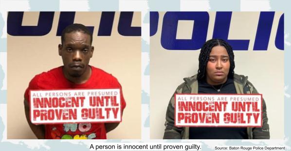 Mouises Johnson, 33, and Laqeisha George, 34, both of Louisiana