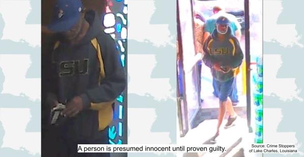 Authorities in Louisiana Asking for Help Locating Suspect Involved in Theft of Wallet of Priest and Unauthorized Use of a Payment Card