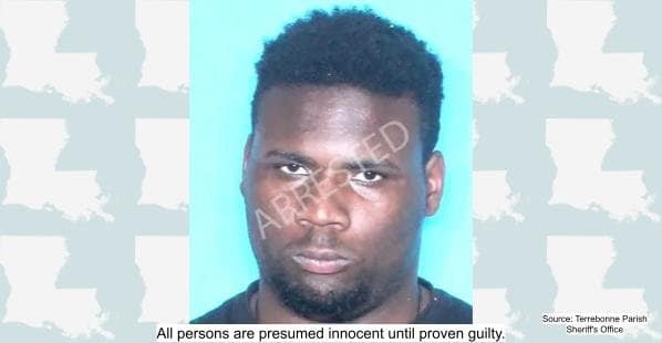 Ladarius Lamar Jones, 21, Houma, Louisiana, Assault Suspect, Terrebonne Parish, Assaualt Suspect