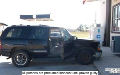 Stolen Vehicle Recovered at Convenience Store in Jeff Davis Parish, Driver Booked on Multiple Charges