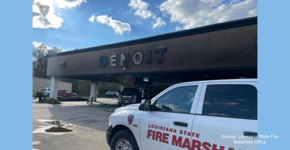Benoit Ford Fire in Deridder, Louisiana Fire Marshal Asking For Assistance