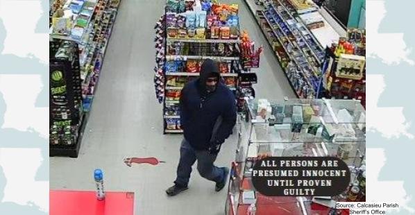Armed Robbery at Lake Charles Convenience Store, Calcasieu Sheriff Seeks Suspect