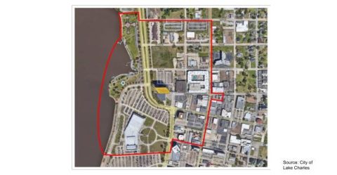 Captial One Tower Lake Charles Implosion Exclusion Zone