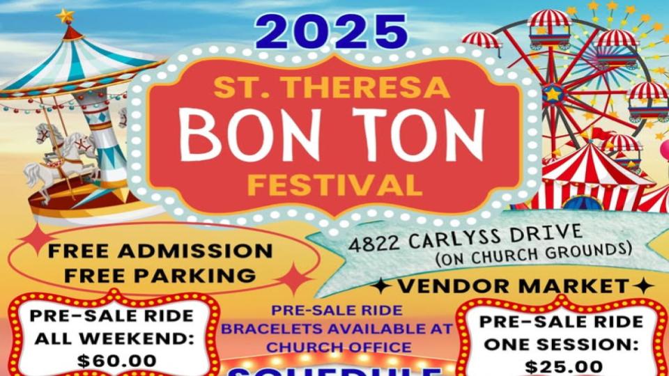 St. Theresa Bon Ton Festival Returns to Carlyss: Dates, Music, and Family Activities for Everyone