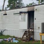 Mobile Home Fire on Gill Drive, north of Sulphur