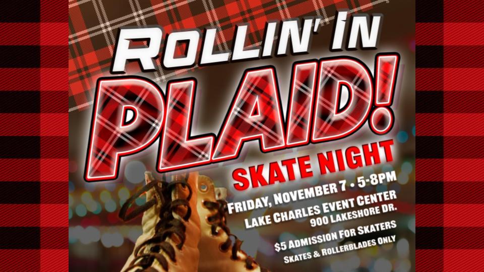 Lake Charles Event Center Hosts Flannel-Themed Roller Skating Night Nov. 7
