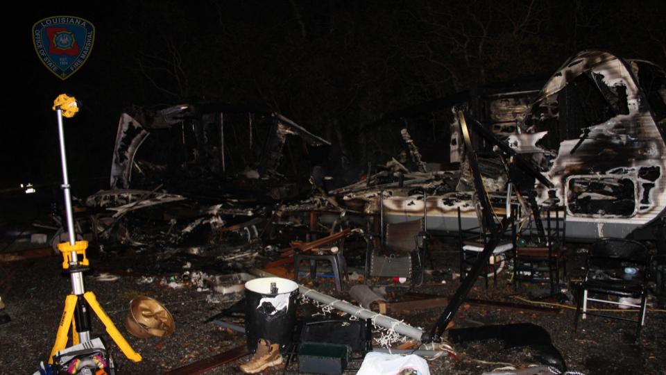 Louisiana Fatal Camper Fire on November 5, 2025 Louisiana Fatal Camper Fire on November 5, 2025